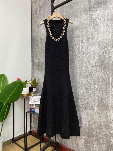 casual dresses 2021fw autumn luxury women chains wool knitted vest sleeveless long for ladies ddxgz1, Black;gray
casual dresses 2021fw autumn luxury women chains wool knitted vest sleeveless long for ladies ddxgz1, Black;gray