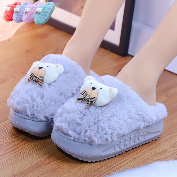 slippers winter indoor slipper thick-soled non-slip cotton cute cartoon bear head student casual, Black
slippers winter indoor slipper thick-soled non-slip cotton cute cartoon bear head student casual, Black