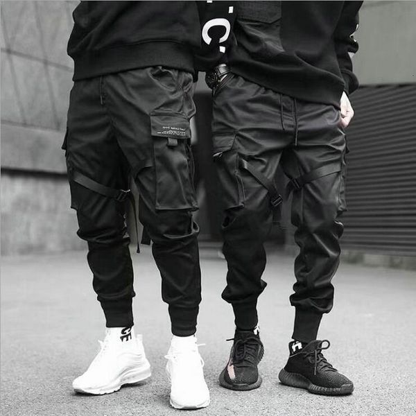 men's pants ribbons harem joggers men cargo streetwear 2021 hip hop casual pockets cotton track male harajuku fashion trousers uwp, Black
men's pants ribbons harem joggers men cargo streetwear 2021 hip hop casual pockets cotton track male harajuku fashion trousers uwp, Black
