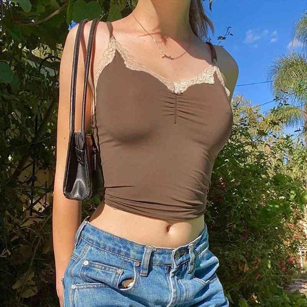 crop lace stitching women tank pullover brown vest casual streetwear sleeveless summer casaul cllothes female, White
crop lace stitching women tank pullover brown vest casual streetwear sleeveless summer casaul cllothes female, White