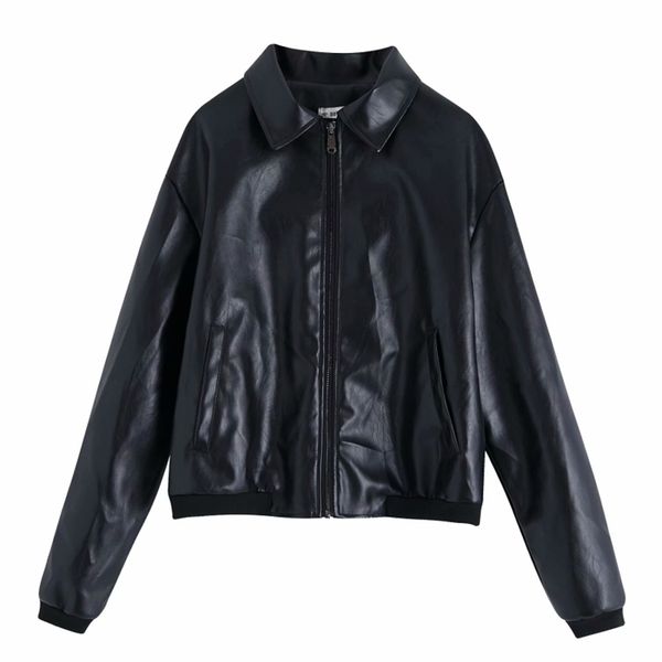 moto style women pu leather jackets autumn black pockets ladies coats fashion female zipper jacket girls chic 210527
moto style women pu leather jackets autumn black pockets ladies coats fashion female zipper jacket girls chic 210527