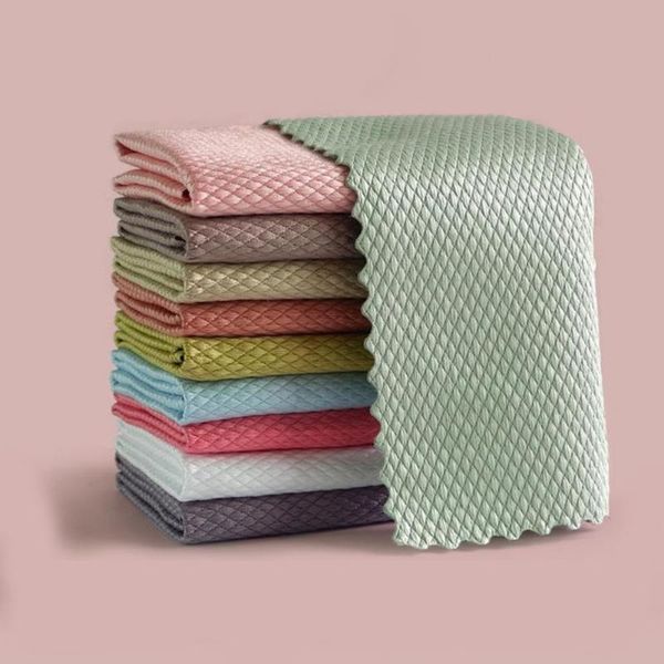towel 5pcs kitchen anti-grease wiping rags efficient fish scale wipe cloth cleaning home washing dish
towel 5pcs kitchen anti-grease wiping rags efficient fish scale wipe cloth cleaning home washing dish
