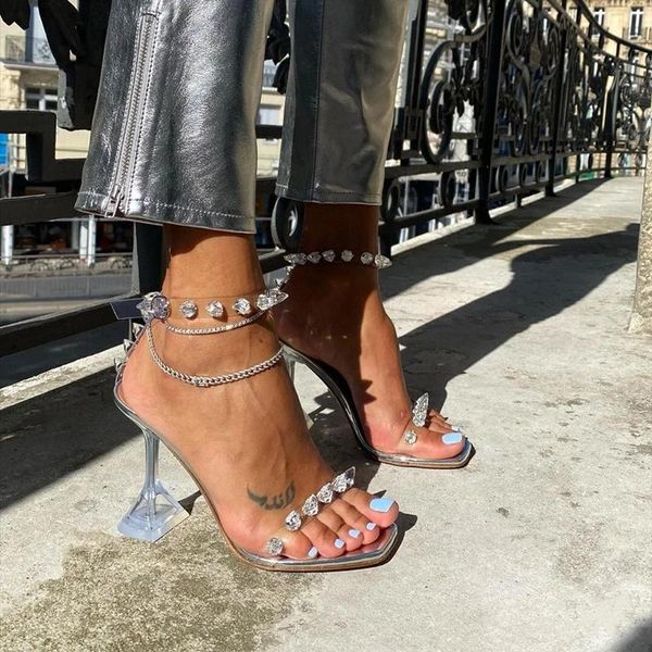 dress shoes 2021 summer women julia embellished pyramidal crystals square toe pvc mules high heels rhinestone sandals pumps, Black
dress shoes 2021 summer women julia embellished pyramidal crystals square toe pvc mules high heels rhinestone sandals pumps, Black