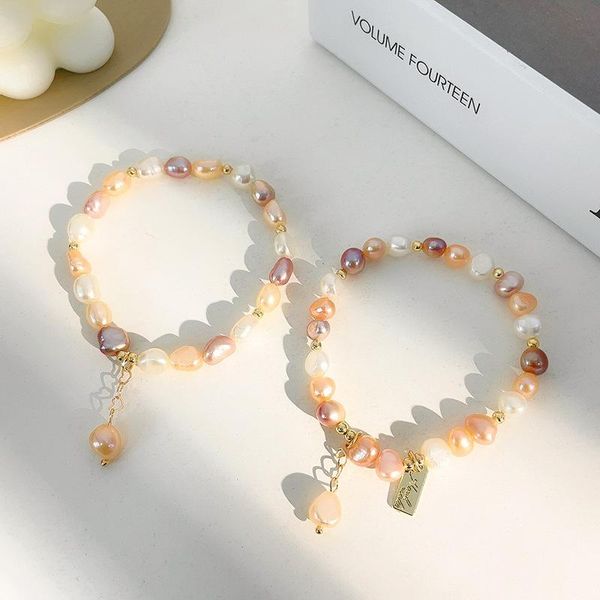 natural freshwater pearl bracelet elastic girl irregular shaped for women present charm bracelets, Golden;silver
natural freshwater pearl bracelet elastic girl irregular shaped for women present charm bracelets, Golden;silver