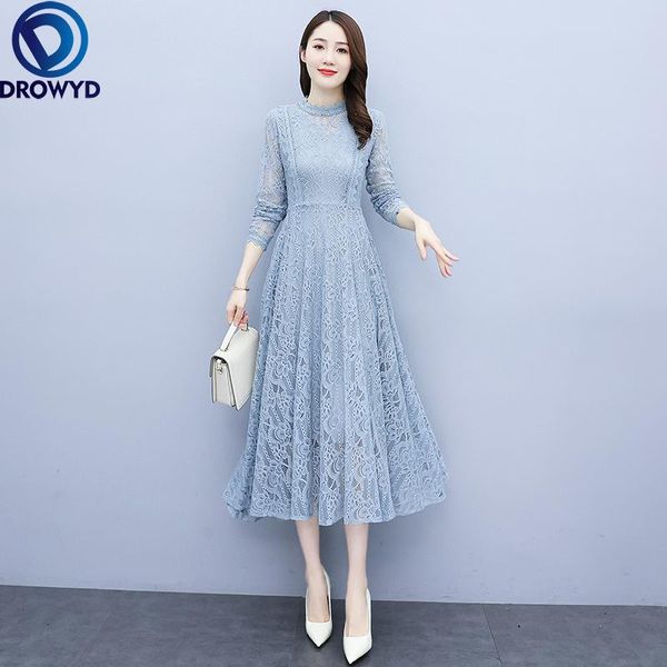 casual dresses 2021 vintage blue lace maxi spring long sleeve o-neck midi dress elegant women fashion boho bodycon party vestidos, Black;gray
casual dresses 2021 vintage blue lace maxi spring long sleeve o-neck midi dress elegant women fashion boho bodycon party vestidos, Black;gray