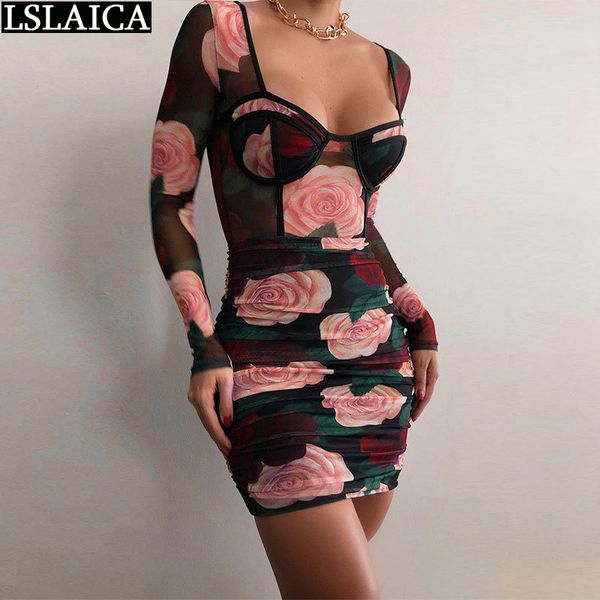 dress for night skinny club casual fashion es women mesh see through rose printing 210520, Black;gray
dress for night skinny club casual fashion es women mesh see through rose printing 210520, Black;gray