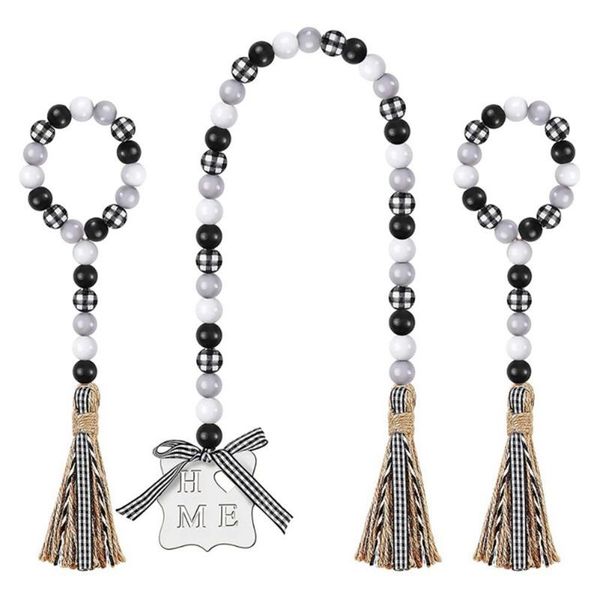 decorative objects & figurines 3 pieces wooden bead garland home decoration handmade black white wood string with rustic tassel wall hanging
decorative objects & figurines 3 pieces wooden bead garland home decoration handmade black white wood string with rustic tassel wall hanging
