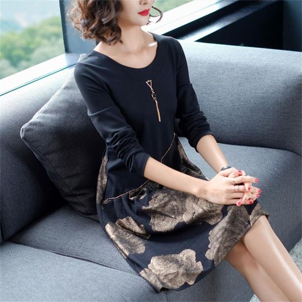 casual dresses spring and autumn large size women loose long section was thin wild fashion dress jq12, Black;gray
casual dresses spring and autumn large size women loose long section was thin wild fashion dress jq12, Black;gray