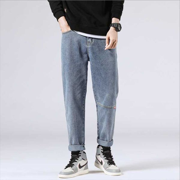 men's jeans men vintage clothing loose fashion straight drop ship male youth oversize denim pants, Blue
men's jeans men vintage clothing loose fashion straight drop ship male youth oversize denim pants, Blue