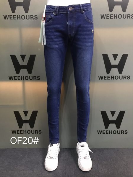 men's and women's casual hip-hop jeans currently designer luxury pants of20-21, Blue