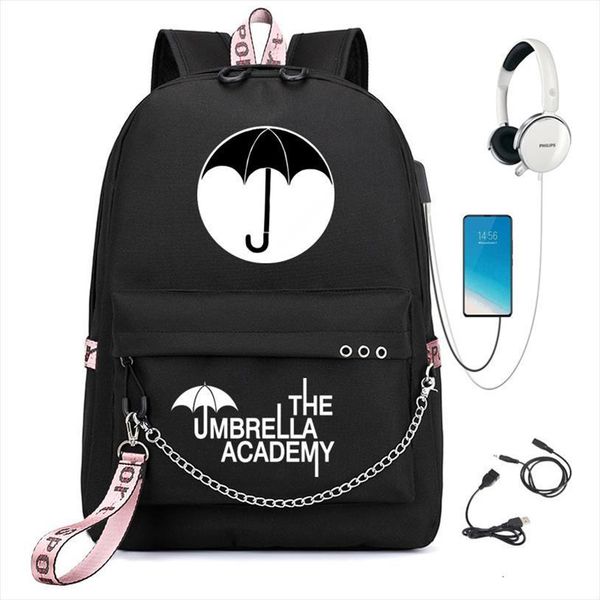 the umbrella academy teenage girls boys backpack students school bags pattern childrens schoolbag mochilas usb charging bookbag
the umbrella academy teenage girls boys backpack students school bags pattern childrens schoolbag mochilas usb charging bookbag