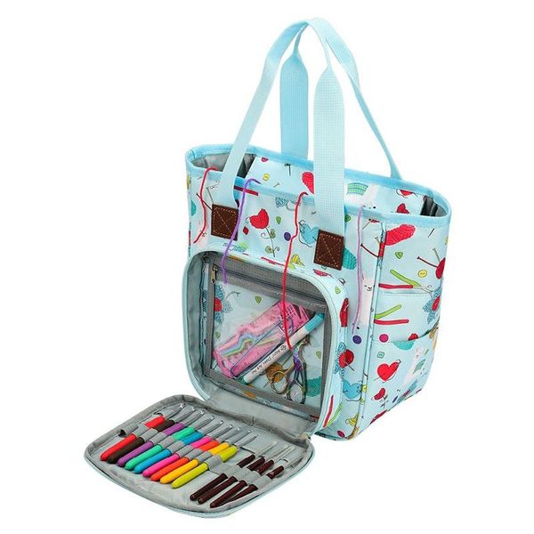 storage bags blue diy holder crochet yarn tote bag knitting needles hooks organizer sewing tools printed
storage bags blue diy holder crochet yarn tote bag knitting needles hooks organizer sewing tools printed