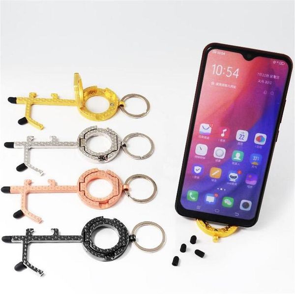 2021 fashion keychain edc non-contact handheld key chain multifunctional epidemic prevention keychain cell phone holders bottle opener keych, Silver
2021 fashion keychain edc non-contact handheld key chain multifunctional epidemic prevention keychain cell phone holders bottle opener keych, Silver