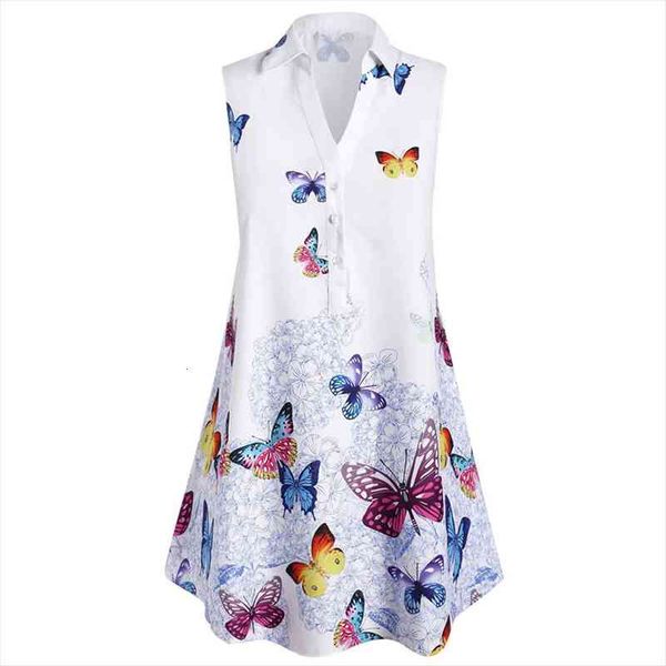 butterfly printing fashion summer women shirt casual sleeveless tunic v neck loose long womens shirts, White
butterfly printing fashion summer women shirt casual sleeveless tunic v neck loose long womens shirts, White