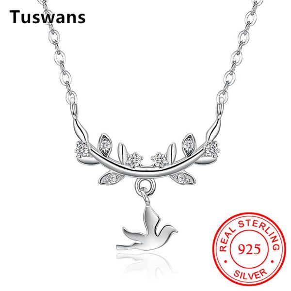 fashion pure 925 sterling silver leaves bird pendant necklace maxi statement zircon chokers jewelry bijoux chains
fashion pure 925 sterling silver leaves bird pendant necklace maxi statement zircon chokers jewelry bijoux chains
