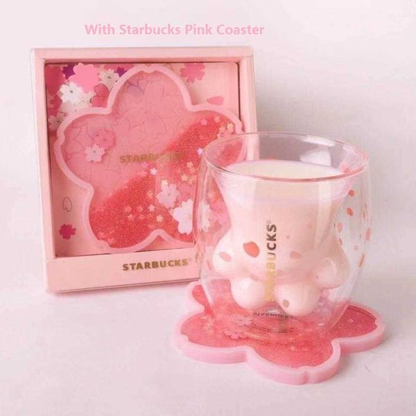 limited edition starbucks cute cat foot mugs with quicksand coaster cat-claw coffee mug sakura 6oz pink double wall glass cups
limited edition starbucks cute cat foot mugs with quicksand coaster cat-claw coffee mug sakura 6oz pink double wall glass cups
