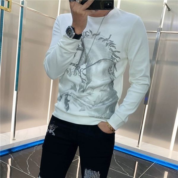 men's hoodies & sweatshirts design for the sale of neck-to-neck strass long manmade clothes fall and winter men's sport self-culti, Black
men's hoodies & sweatshirts design for the sale of neck-to-neck strass long manmade clothes fall and winter men's sport self-culti, Black