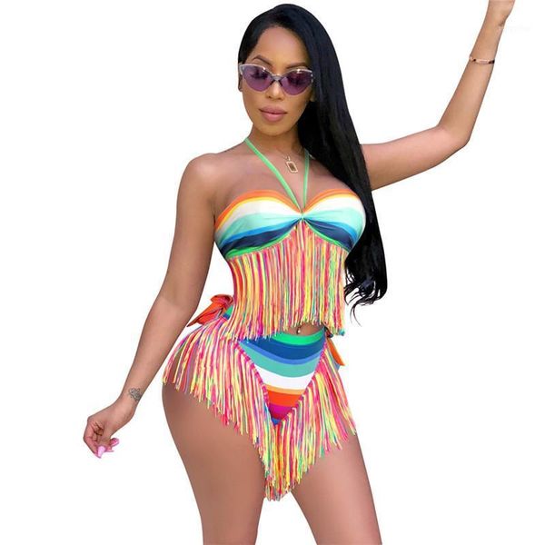 summer beach outfits 2 piece set women halter tassel hem crop bikini and shorts boho beachwear two women's tracksuits, Gray
summer beach outfits 2 piece set women halter tassel hem crop bikini and shorts boho beachwear two women's tracksuits, Gray