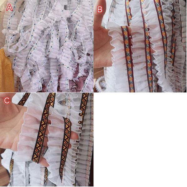 ribbon 10 yards 5cm 1.96" wide white ruffled fabric embroidery dress clothes lace trim tapes v24x12m200512v, Pink;blue
ribbon 10 yards 5cm 1.96" wide white ruffled fabric embroidery dress clothes lace trim tapes v24x12m200512v, Pink;blue