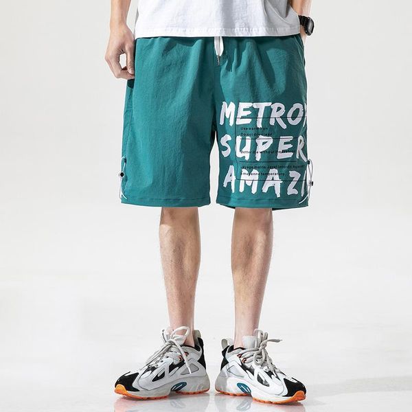 men's summer loose cargo shorts men casual hip hop streetwear solid color letter printing male beach breathable pants, White;black
men's summer loose cargo shorts men casual hip hop streetwear solid color letter printing male beach breathable pants, White;black