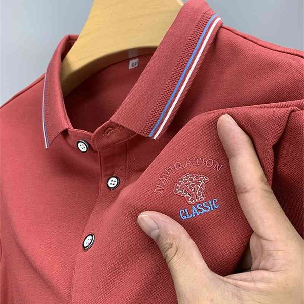 chao brand pure cotton long sleeve polo lapel t- autumn trend embroidery t-shirt high-end european men's wear, White;black 
chao brand pure cotton long sleeve polo lapel t- autumn trend embroidery t-shirt high-end european men's wear, White;black