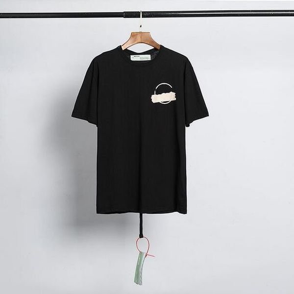 arrow printed short sleeve t shirt for men and women loose bottom half sleeve, White;black
arrow printed short sleeve t shirt for men and women loose bottom half sleeve, White;black