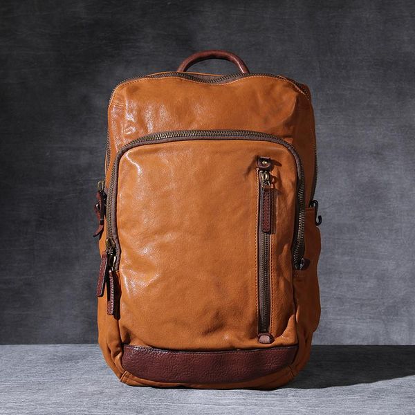 backpack outdoor travel luxury genuine leather men's women's retro casual high-quality natural real cowhide lapbagpack
backpack outdoor travel luxury genuine leather men's women's retro casual high-quality natural real cowhide lapbagpack