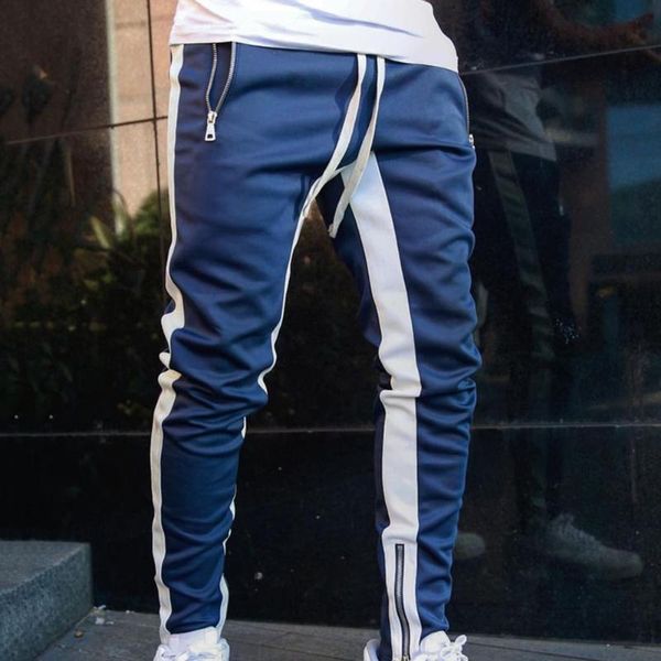 men's pants men jogger fitness bodybuilding gym long spring autumn side stripe zippered casual fashion sweatpants trousers, Black
men's pants men jogger fitness bodybuilding gym long spring autumn side stripe zippered casual fashion sweatpants trousers, Black