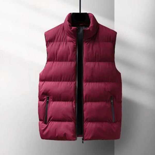 men's vests 2022 mens vest jacket men autumn winter warm sleeveless jackets male casual down cotton waistcoat veste homme coat clothing, Black;white
men's vests 2022 mens vest jacket men autumn winter warm sleeveless jackets male casual down cotton waistcoat veste homme coat clothing, Black;white