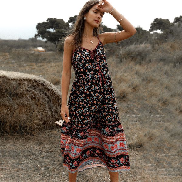 dresses boho floral print women midi slip summer v neck patchwork tassel vestido retro chic loose long vacation v5qs, Black;gray
dresses boho floral print women midi slip summer v neck patchwork tassel vestido retro chic loose long vacation v5qs, Black;gray