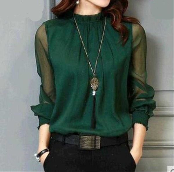 chiffon blouse womens shirt women long sleeve stand neck work wear shirts elegant lady casual blouses blusas, White
chiffon blouse womens shirt women long sleeve stand neck work wear shirts elegant lady casual blouses blusas, White