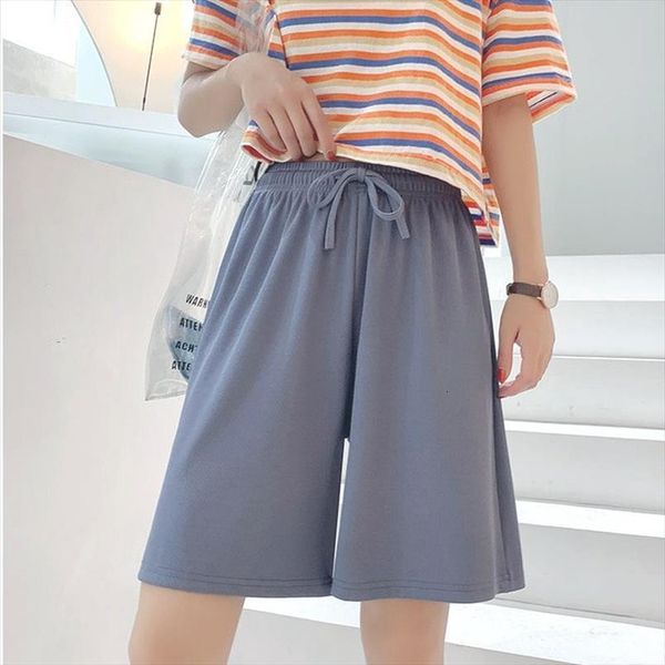 loose elastic waist knee length womens shorts running breathable summer solid streetwear harajuku korean wide leg trousers, White;black
loose elastic waist knee length womens shorts running breathable summer solid streetwear harajuku korean wide leg trousers, White;black