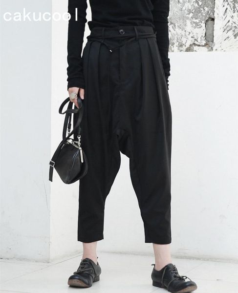 women's pants & capris cakucool autumn high waist pant women cool casual loose cross-pants trousers brief black ankle pantalon femme pl, Black;white
women's pants & capris cakucool autumn high waist pant women cool casual loose cross-pants trousers brief black ankle pantalon femme pl, Black;white