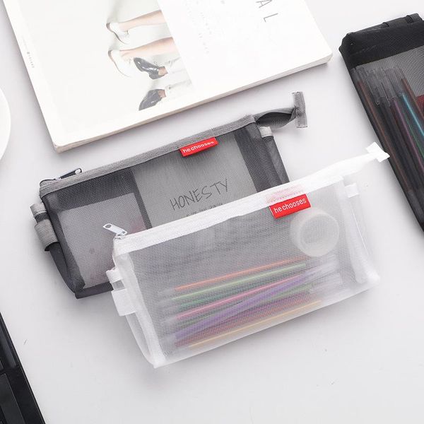 pencil bags nylon large-capacity stationery bag student exam case mesh storage three-dimensional transparent cosmetic
pencil bags nylon large-capacity stationery bag student exam case mesh storage three-dimensional transparent cosmetic