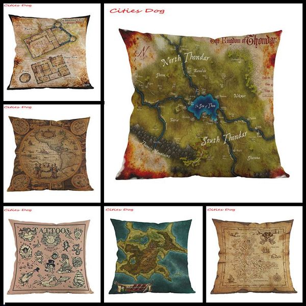 vintage home sofa supplies cushion cover pillow cotton linen retro pirate map pattern printing decoration case cushion/decorative
vintage home sofa supplies cushion cover pillow cotton linen retro pirate map pattern printing decoration case cushion/decorative