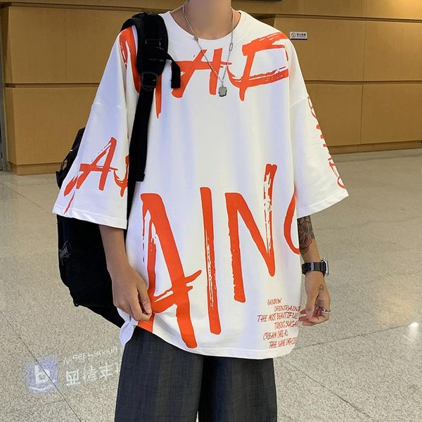 men's t-shirts tshirt streetwear men loose clothes summer t shirt harajuku punk short sleeves tee hip hop, White;black
men's t-shirts tshirt streetwear men loose clothes summer t shirt harajuku punk short sleeves tee hip hop, White;black