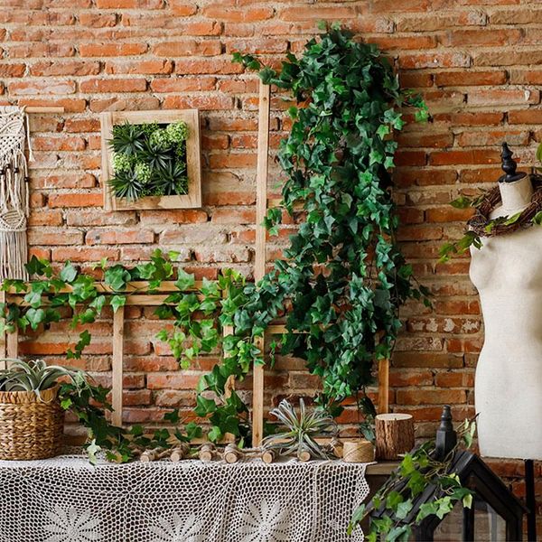 decorative flowers & wreaths 2.3m green artificial ivy vine leaves hanging garland fake plant creeper grape rattan string diy wedding home g
decorative flowers & wreaths 2.3m green artificial ivy vine leaves hanging garland fake plant creeper grape rattan string diy wedding home g