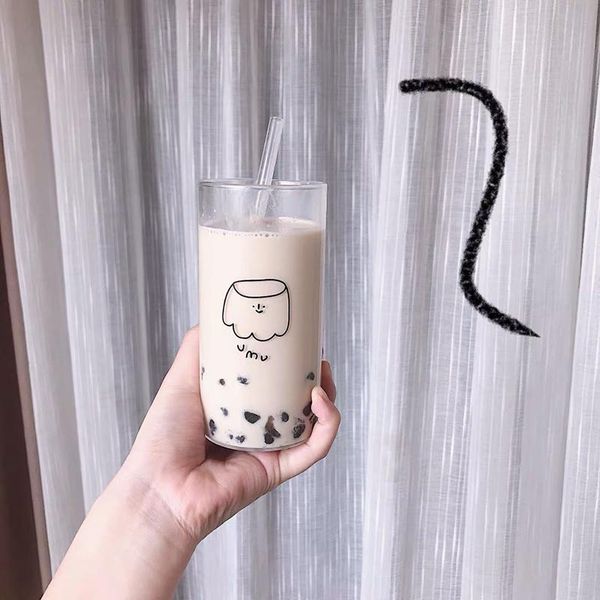 wine glasses ins korean style cartoon clear glass cup with straw transparent coffee milk tea mug water
wine glasses ins korean style cartoon clear glass cup with straw transparent coffee milk tea mug water