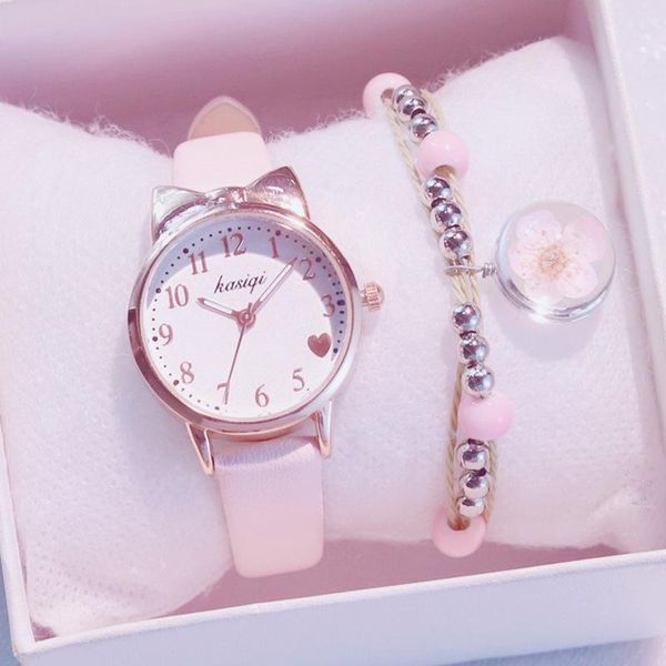 wristwatches cute leather women watch sets with bracelet luxury watches ladies stylish relogio feminino montre femme clock gift, Slivery;brown
wristwatches cute leather women watch sets with bracelet luxury watches ladies stylish relogio feminino montre femme clock gift, Slivery;brown