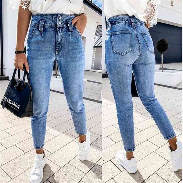 european and american style ladies casual jeans mid-waist comfortable stretch wash womens denim feet trousers ws28, Blue
european and american style ladies casual jeans mid-waist comfortable stretch wash womens denim feet trousers ws28, Blue