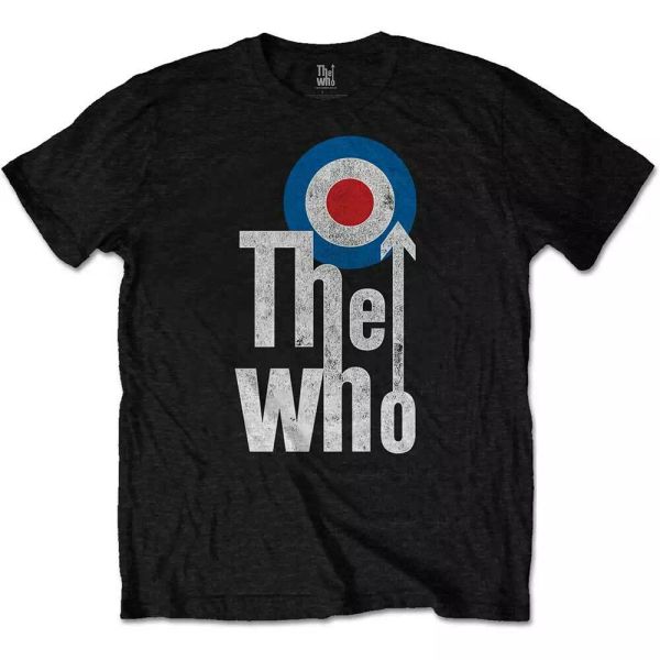 official the who t shirt elevated target logo black classic rock quadrophenia, White;black
official the who t shirt elevated target logo black classic rock quadrophenia, White;black