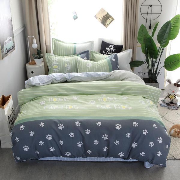 bedding sets marking cotton printed pillowcase quilt cover bed sheet size king four-piece set
bedding sets marking cotton printed pillowcase quilt cover bed sheet size king four-piece set
