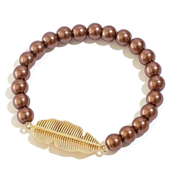 beaded, strands komi glass beads imitation pearl handmade elastic rope bracelet alloy leaf pendant ladies fashion jewelry, Black
beaded, strands komi glass beads imitation pearl handmade elastic rope bracelet alloy leaf pendant ladies fashion jewelry, Black