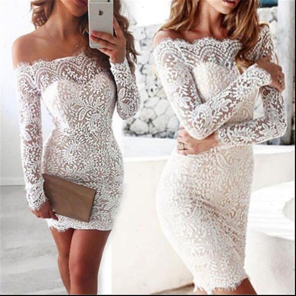 women womens dress off shoulder slash neck party cocktail lace midi floral bodycon, Black;gray
women womens dress off shoulder slash neck party cocktail lace midi floral bodycon, Black;gray