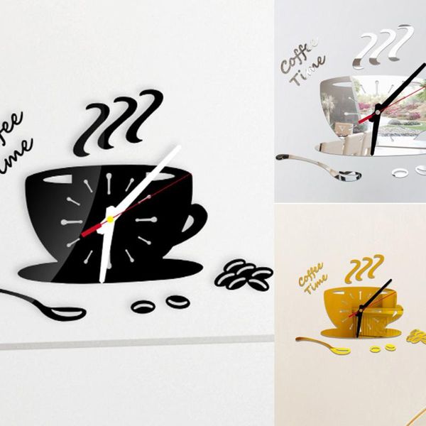 wall clocks coffee shape quartz home decoration acrylic mirror large clock 3d diy sticker modern design unique fashion d2
wall clocks coffee shape quartz home decoration acrylic mirror large clock 3d diy sticker modern design unique fashion d2