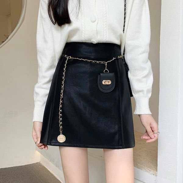 skirts black leather skirt, half women's spring and autumn high waist a-line skirt 2021 small spice girl hip wrap short
skirts black leather skirt, half women's spring and autumn high waist a-line skirt 2021 small spice girl hip wrap short