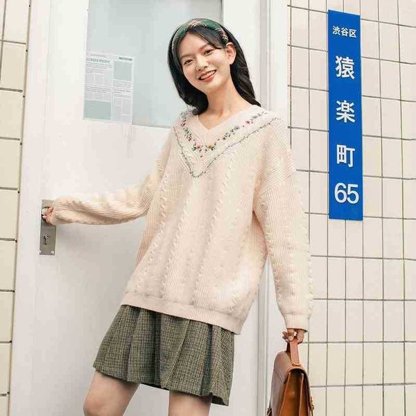 women's sweaters sweater winter v neck knot jacuqline pure embroidery loose style women pullover sweater 5mvq, White;black
women's sweaters sweater winter v neck knot jacuqline pure embroidery loose style women pullover sweater 5mvq, White;black