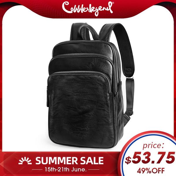 backpack 3 zippers genuine leather men large capacity lapbag school male bags black travel purse mochila feminina
backpack 3 zippers genuine leather men large capacity lapbag school male bags black travel purse mochila feminina
