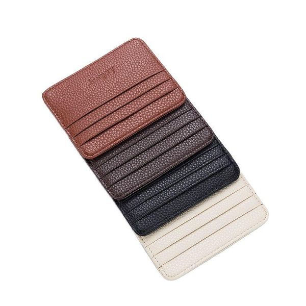 card holders thin small mini case pu leather coin purse wallet for men women money pouch, Brown;gray
card holders thin small mini case pu leather coin purse wallet for men women money pouch, Brown;gray