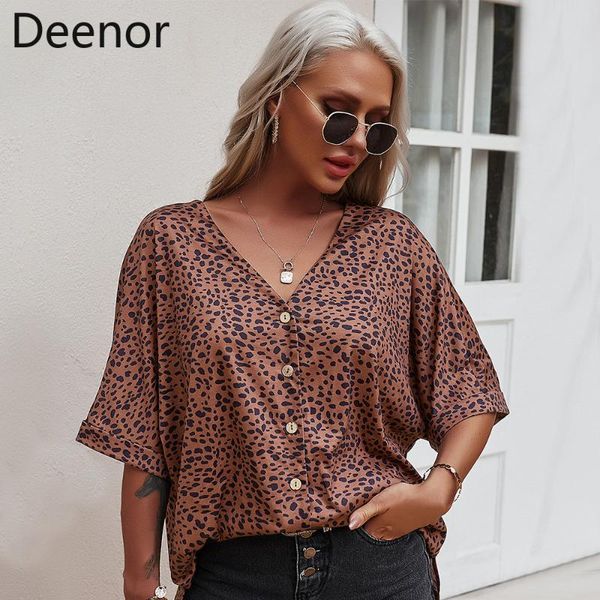 women's t-shirt deenor summer women v-neck fashion casual leopard print long sleeves loose tee shirt tees, White
women's t-shirt deenor summer women v-neck fashion casual leopard print long sleeves loose tee shirt tees, White